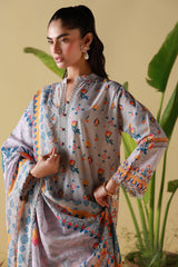 Mirha By Sahar Unstitched 3 Piece Printed Lawn Suit-SS1-26-21