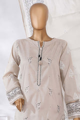 Sunehri By HZ Stitched 3 Piece Emb Dyed Cotton Winter Collection'2025-SSE-812-Beige