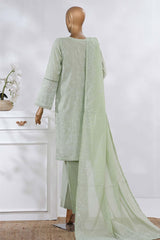 Sunehri By HZ Stitched 3 Piece Emb Dyed Cotton Winter Collection'2025-SSE-815-Green