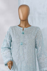 Sunehri By HZ Stitched 3 Piece Emb Dyed Cotton Winter Collection'2025-SSE-816-Blue