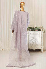 Bin Saeed Stitched 3 Piece Emb Chiffon Suit-STS-1792-Light Purple
