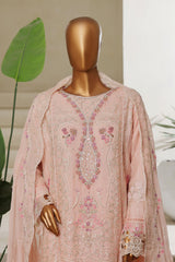 Bin Saeed Stitched 3 Piece Luxury Emb Chiffon Suit-STSC-2149-Pink