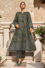 Sada Bahar Stitched 2 Piece Peplum Frock Collection-D-4937-Green