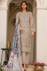Sada Bahar Stitched 3 Piece Luxury Emb Khaddar Vol-01 Suit-LEK-201-Skin