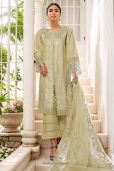 Sada Bahar Stitched 3 Piece Luxury Emb Spring Vol-03 Collection-LEL3-MK-38-Green