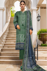Sada Bahar Stitched 3 Piece Printed Lawn Vol-01 Suit-PR-1280-Green