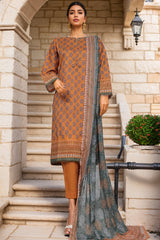 Sada Bahar Stitched 3 Piece Printed Lawn Vol-01 Suit-PR-2726-Yellow