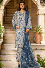Sada Bahar Stitched 3 Piece Printed Lawn Vol-05 Suit-PR-9544-Skin