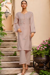 Sada Bahar Stitched 2 Piece Co Ords Emb Jacquard Vol-05 Suit-D-03-Pink
