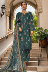 Sada Bahar Stitched 3 Piece Emb Khaddar Vol-03 Suit-CW-ED-06-Green