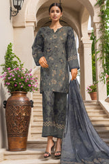 Sada Bahar Stitched 3 Piece Mid Summer Co Ords Collection'2024-D-5684-Green