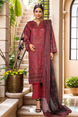 Sada Bahar Stitched 3 Piece Printed Lawn Vol-03 Suit-PR-9559-Maroon