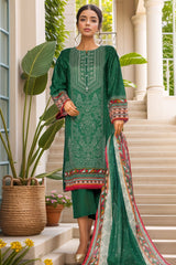Sada Bahar Stitched 3 Piece Printed Lawn Vol-03 Suit-PR-1294-Green