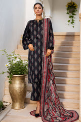 Sada Bahar Stitched 3 Piece Printed Lawn Vol-04 Suit-PR-1303-Black