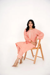 Qurb Stitched 2 Piece Winter Collection'2025-Saffron