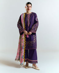 Jugnu by Hussain Rehar Unstitched 3 Piece Spring Summer Edit 2 Suit-Sagar