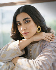 Ayla Studio Stitched 3 Piece Luxe Eid Jacquard Festive Lawn Suit-Sahab Baft