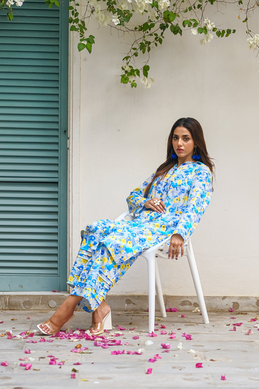 Sprinkles Stitched 2 Piece Summer Luxury Lawn Women Collection'2025-Sapphire - 2-Piece Luxury Lawn Set