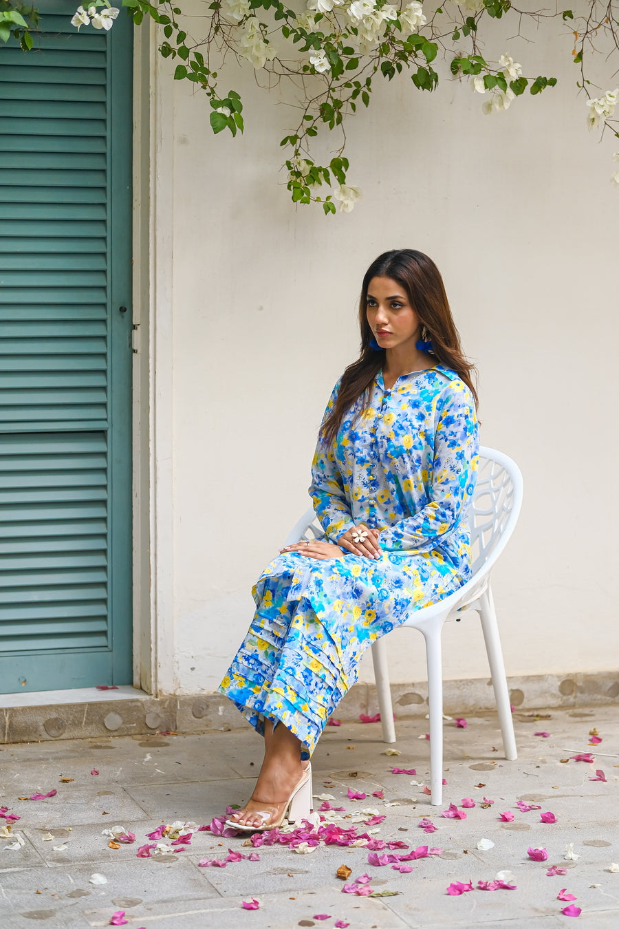 Sprinkles Stitched 2 Piece Summer Luxury Lawn Women Collection'2025-Sapphire - 2-Piece Luxury Lawn Set