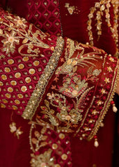 Sardinia Unstitched 3 Piece Formals Collection-Scarlet Dream - Syeda Zahra Raza