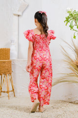 Sprinkles Stitched 1 Piece Summer Jumpsuit Kids Collection'2025-Scarlet Paisley Jumpsuit