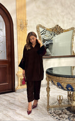Manahils Stitched Velvet Co-Ord Set