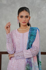 Serena by Madiha Gohar Stitched Summer Suit-Seraphic Mist