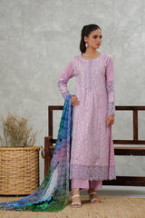 Serena by Madiha Gohar Stitched Summer Suit-Seraphic Mist