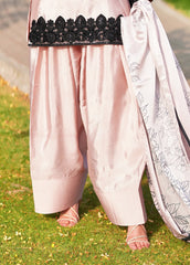 Stitch Vibes Rosee Pure Silk Farshi Shalwar