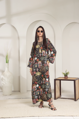 Silk Affair by Madiha Gohar Stitched Summer Suit-Shanghai Night