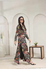 Silk Affair by Madiha Gohar Stitched Summer Suit-Shanghai Night