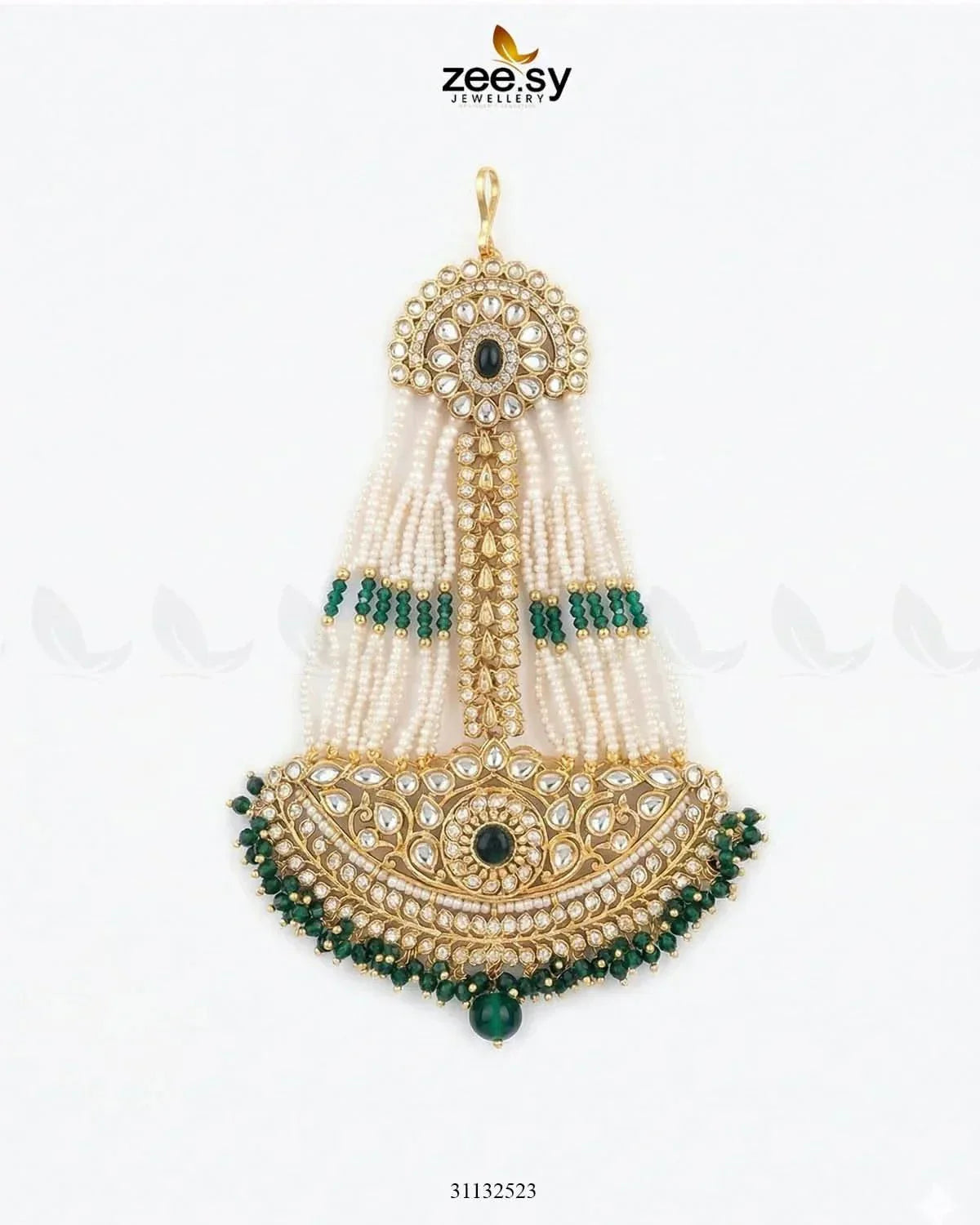 Sharjeena Pearl Kundan jhumar