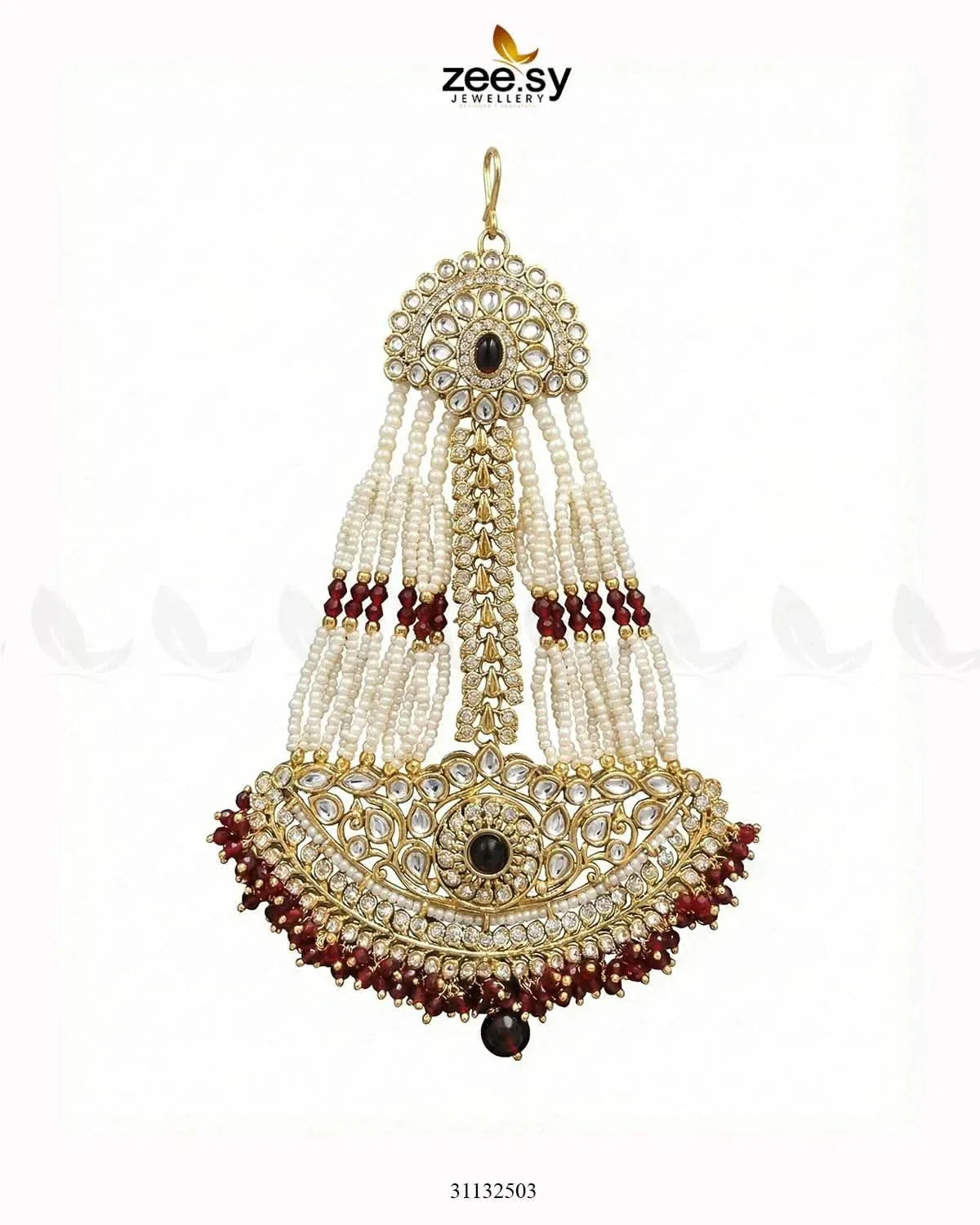 Sharjeena Pearl Kundan jhumar