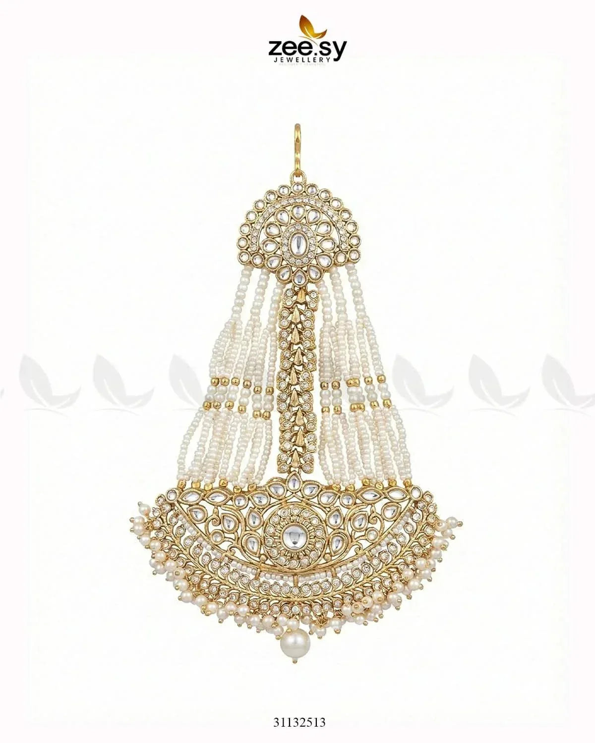 Sharjeena Pearl Kundan jhumar