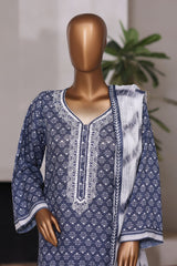 Khombi Stitched 3 Piece Casual Pret Cotton Collection'2025-Shibori
