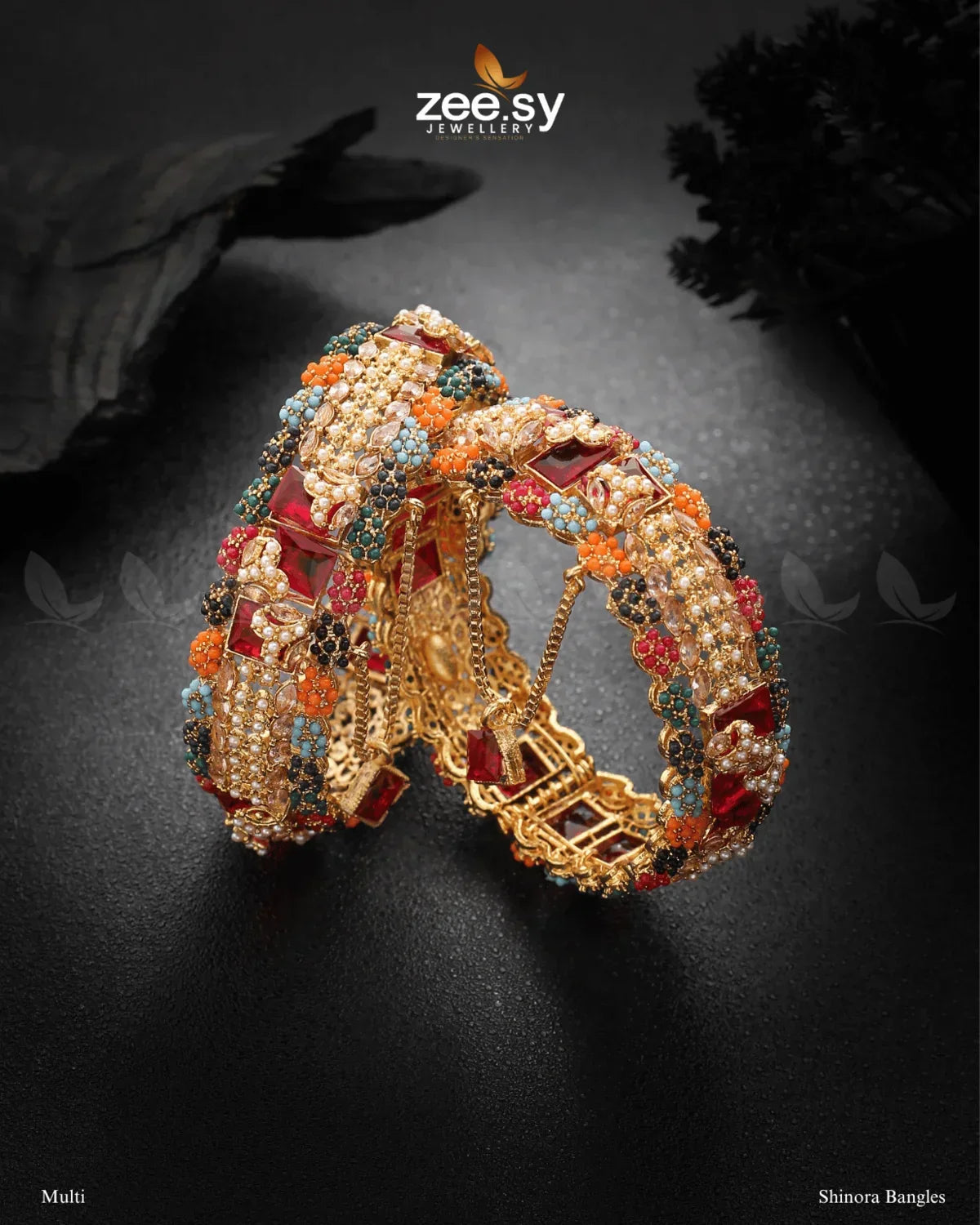 Shinora Bangles Multi - Zeesy Jewellery