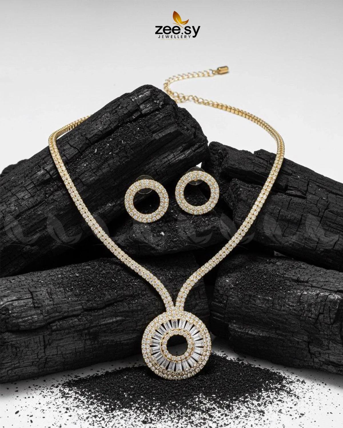 Signature Modern Drop Necklace Set - Zeesy Jewellery