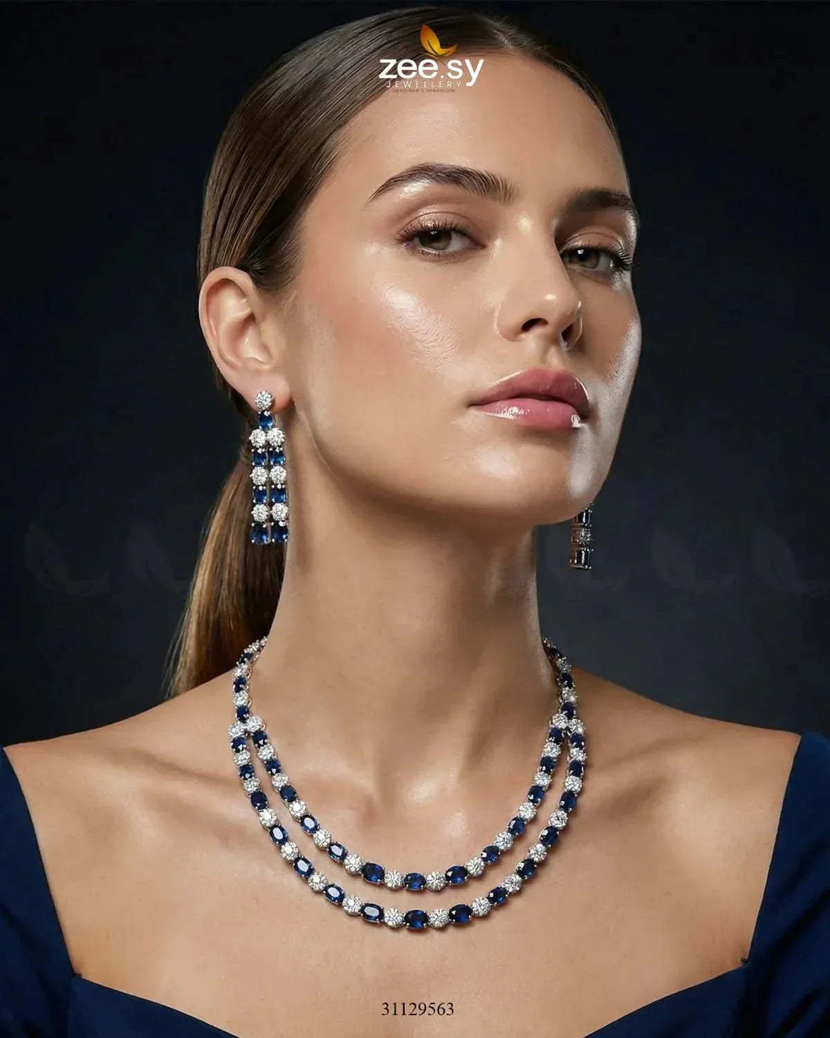 Silver Frost Glimmer Necklace Set