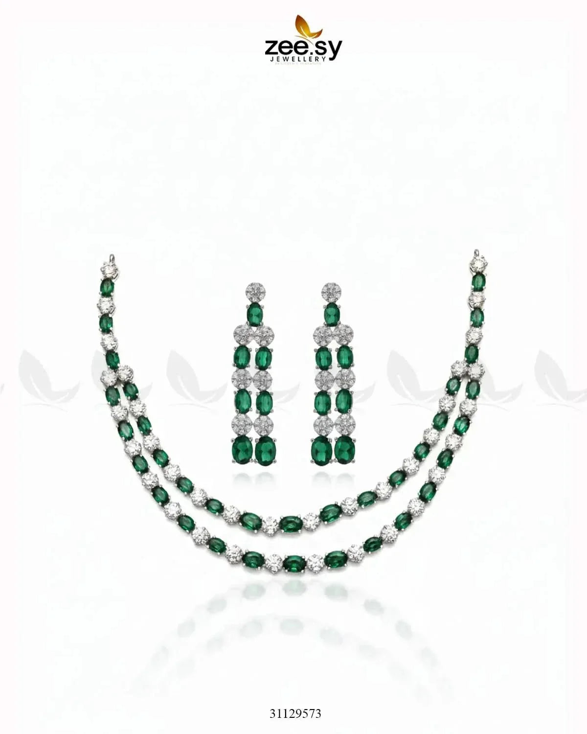 Silver Frost Glimmer Necklace Set