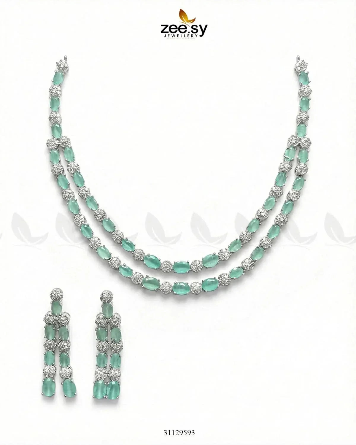 Silver Frost Glimmer Necklace Set