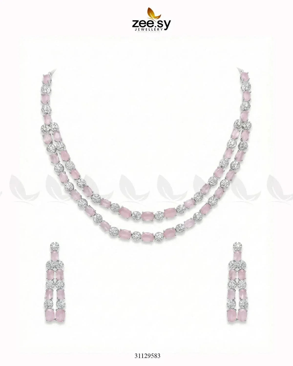 Silver Frost Glimmer Necklace Set