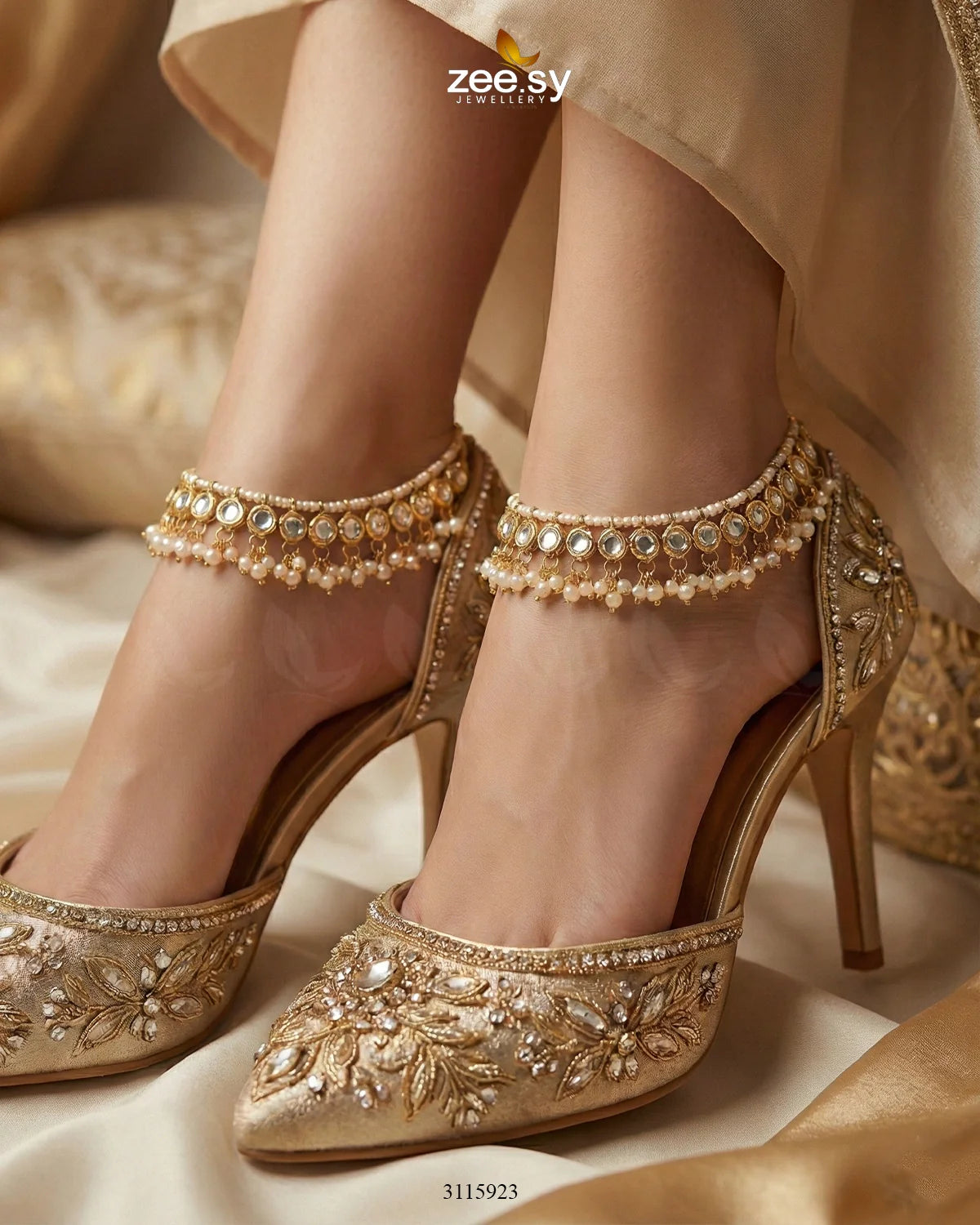Simone Anklet - Zeesy Jewellery