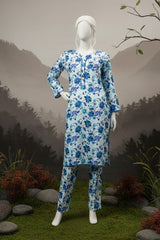 Doriya Luxe By Almeerah Stitched 2 Piece Premium Bana Dora Lawn Collection'2025-Sky Bloom Essence