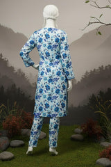 Doriya Luxe By Almeerah Stitched 2 Piece Premium Bana Dora Lawn Collection'2025-Sky Mist Elegance