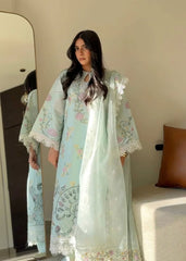 Sardinia Unstitched 3 Piece Lawn Collection-Sky Petal - Anjiya Mithani