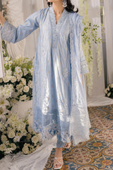 Eid Drop 2 By Azure Unstitched 3 Piece Ensembles Festive Jacquard Lawn Suit-57-Slate-Symphony
