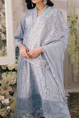 Eid Drop 2 By Azure Unstitched 3 Piece Ensembles Festive Jacquard Lawn Suit-57-Slate-Symphony