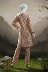 Doriya Luxe By Almeerah Stitched 2 Piece Premium Bana Dora Lawn Collection'2025-Soft Peach Grace