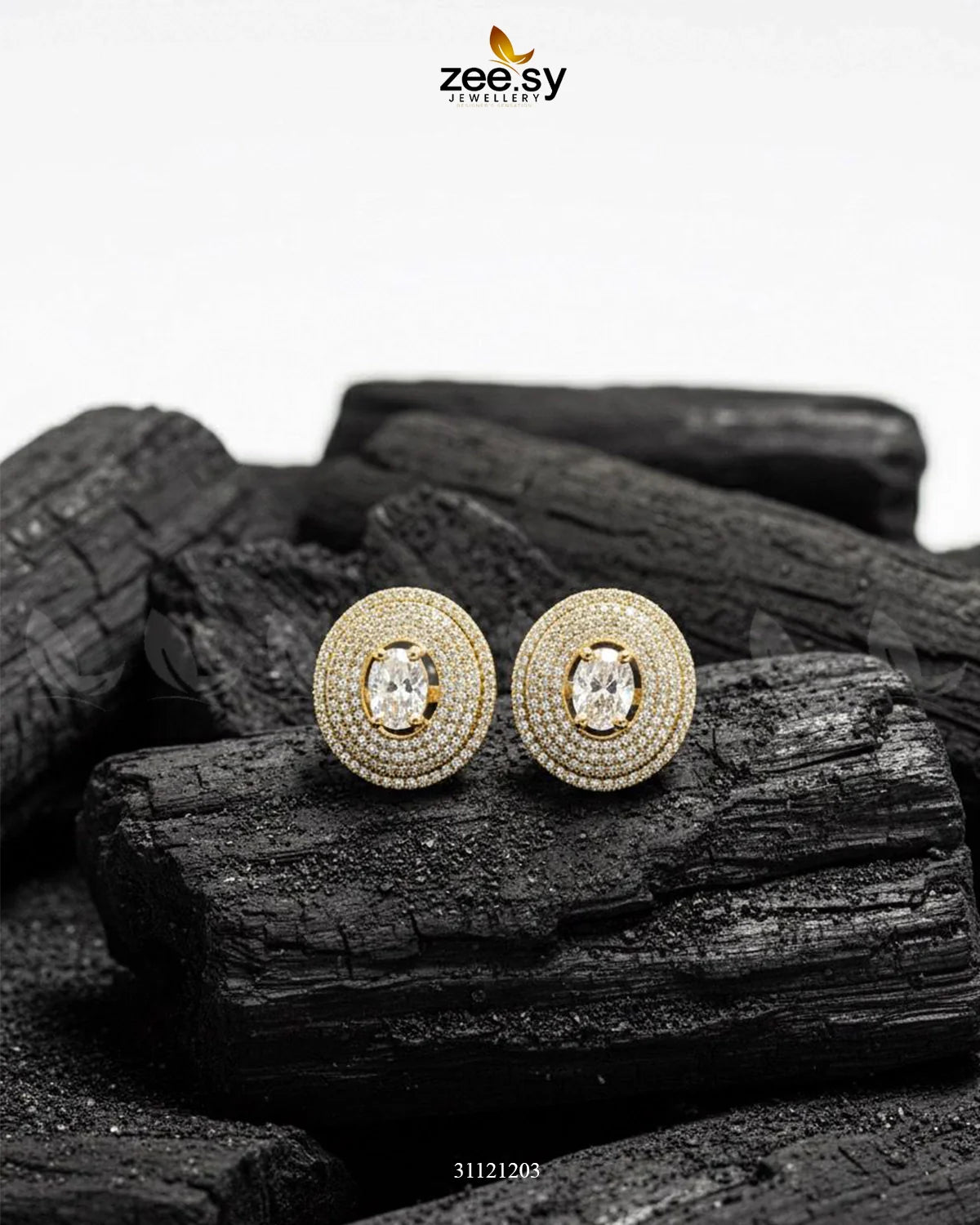 Solstice Cluster Pavé Earrings - Zeesy Jewellery