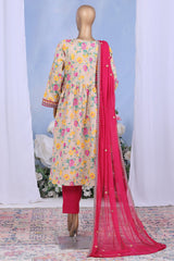 Khombi Stitched 3 Piece Casual Pret Cotton Collection'2025-Sona